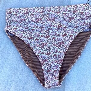 Acacia Java brown floral echo bottoms L new